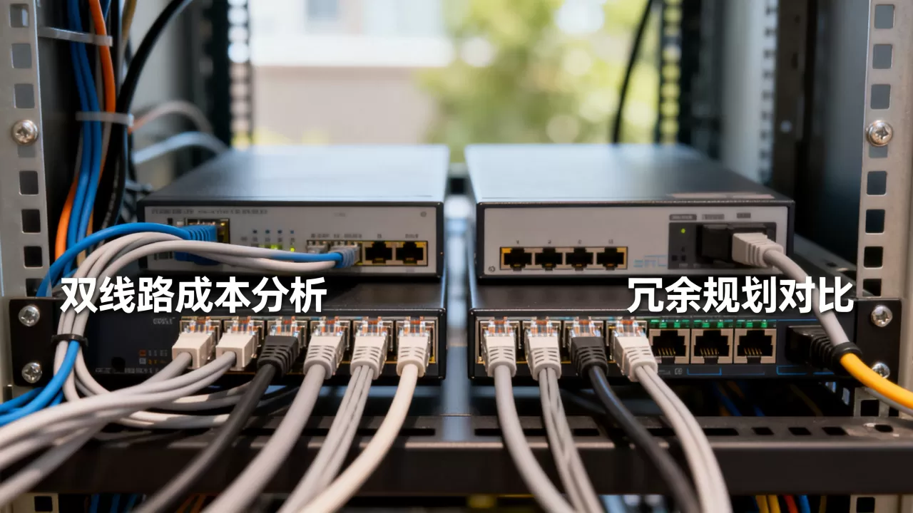 双线路的成本与中断代价如何权衡，冗余规划双线路成本高吗