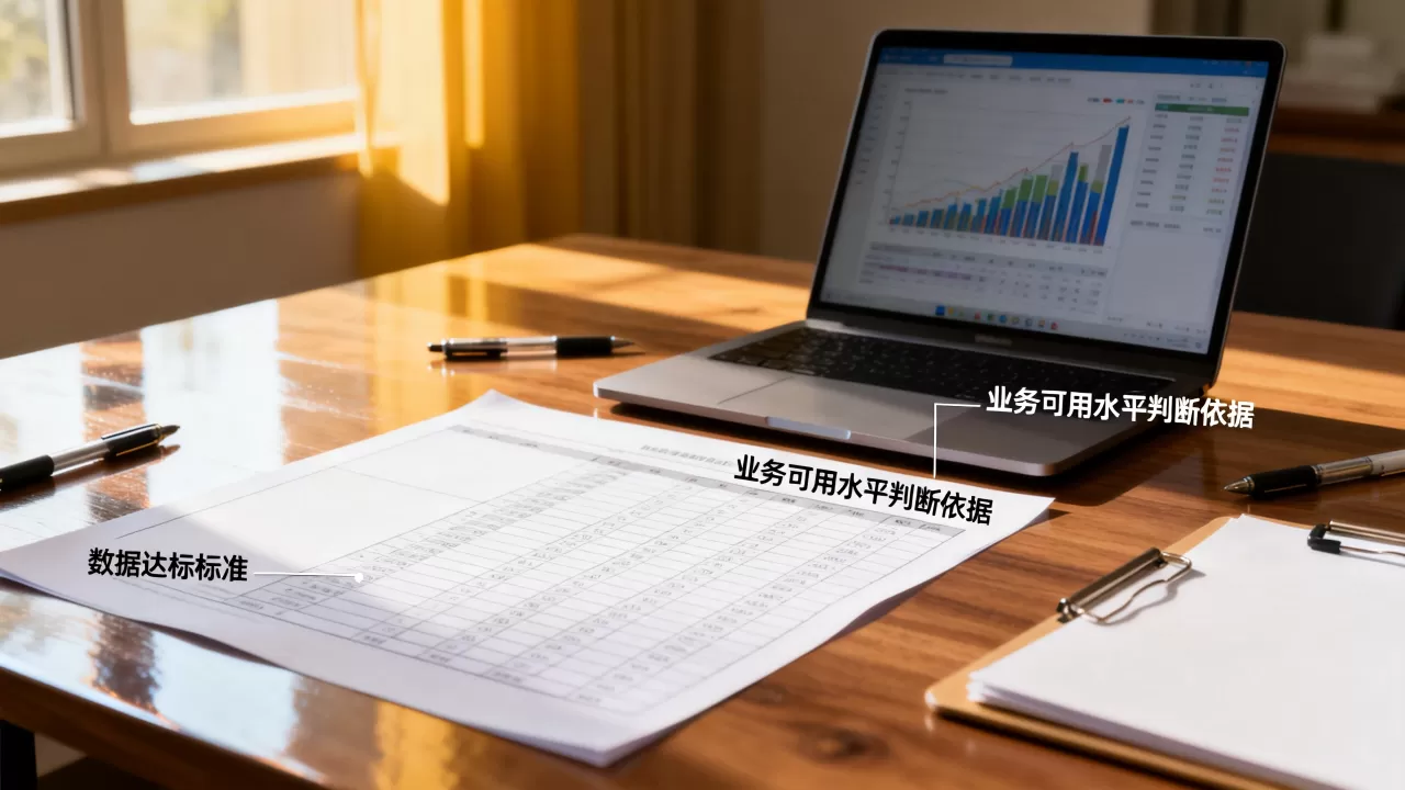 如何判断验收数据是否达到业务可用水平，验收数据标准有哪些？
