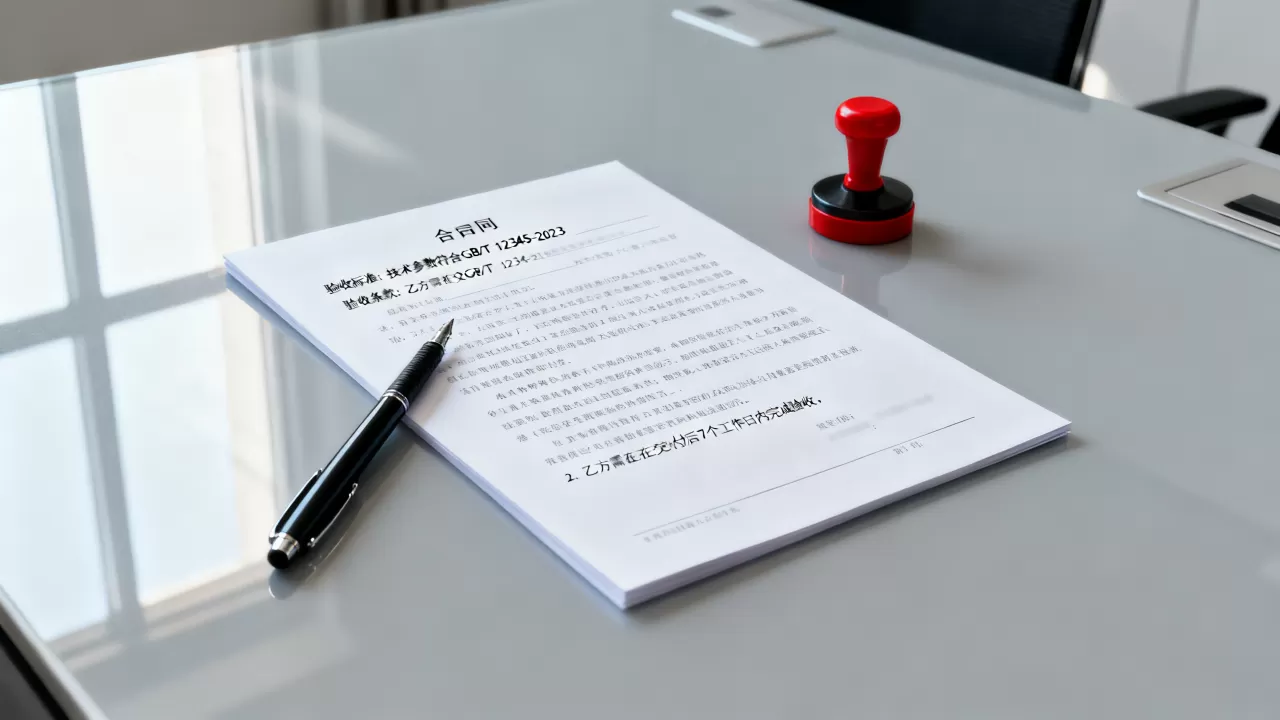 验收通过的标准该在合同里写成什么样，合同验收条款怎么写？