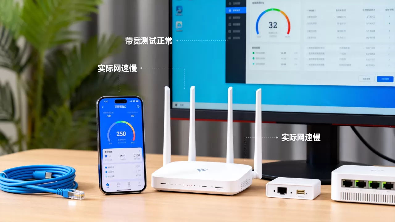 带宽测试结果与业务体验不一致时看哪里？带宽测试正常但网速慢怎么回事