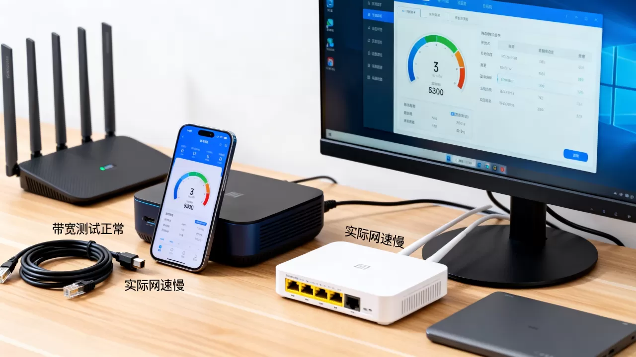 带宽测试结果与业务体验不一致时看哪里？带宽测试正常但网速慢怎么回事