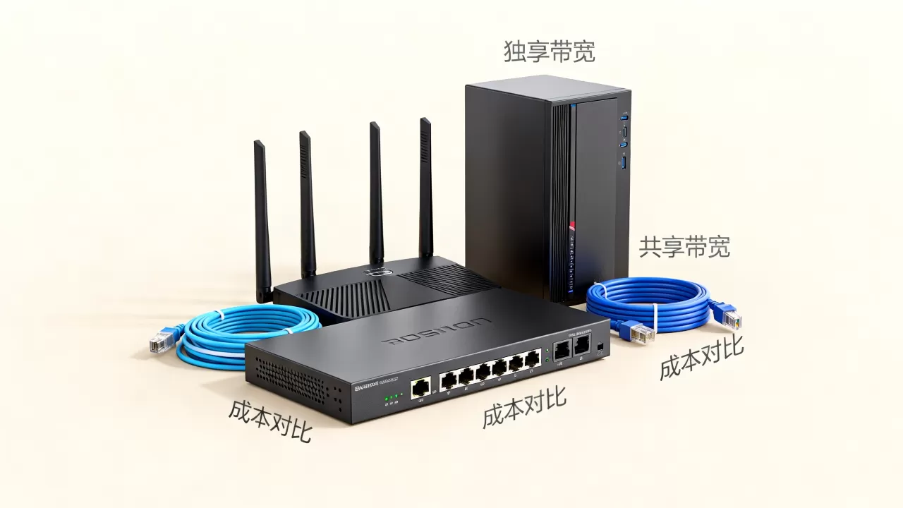 独享与共享带宽的成本差异怎么看，企业选哪种更省钱？