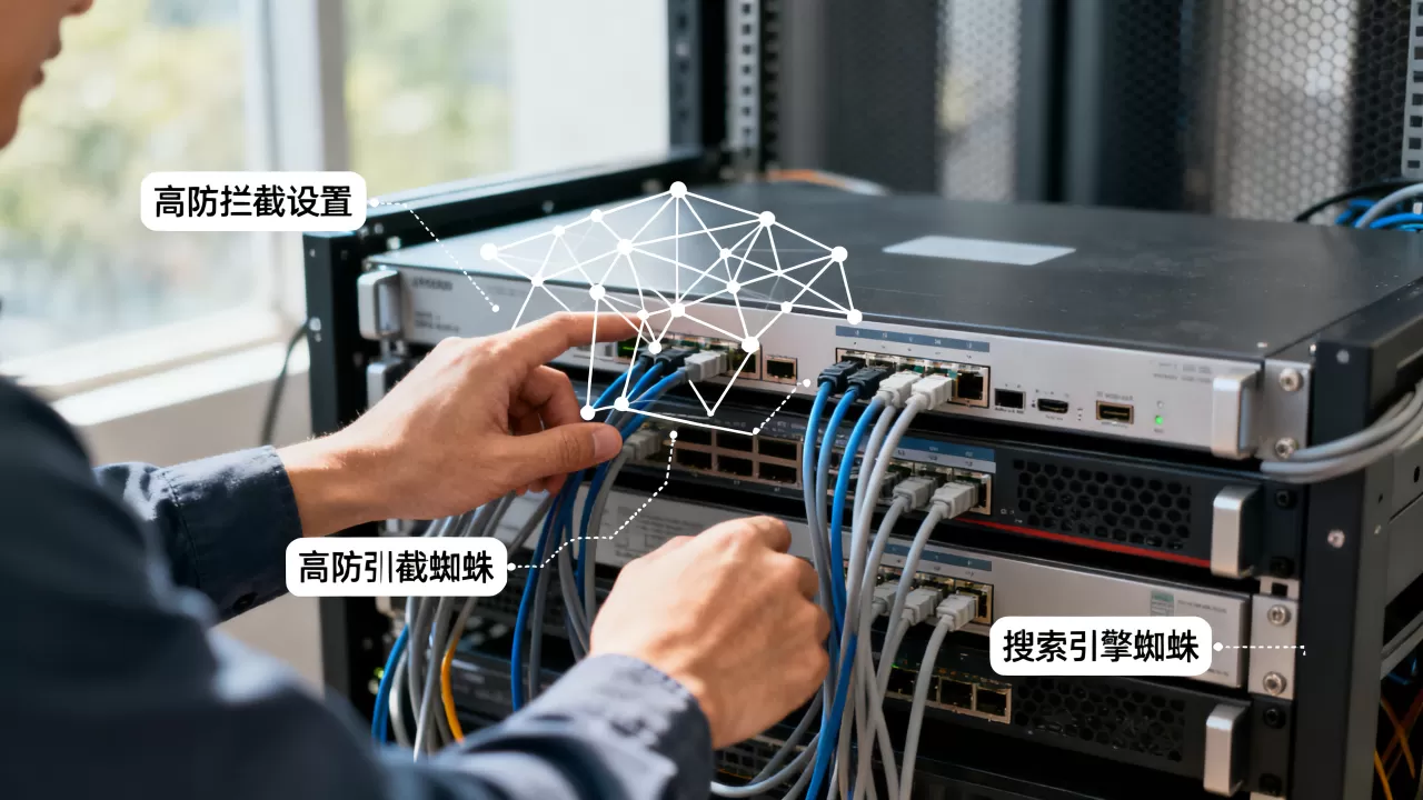 高防把搜索引擎蜘蛛挡在外面怎么修？，高防拦截蜘蛛怎么办？