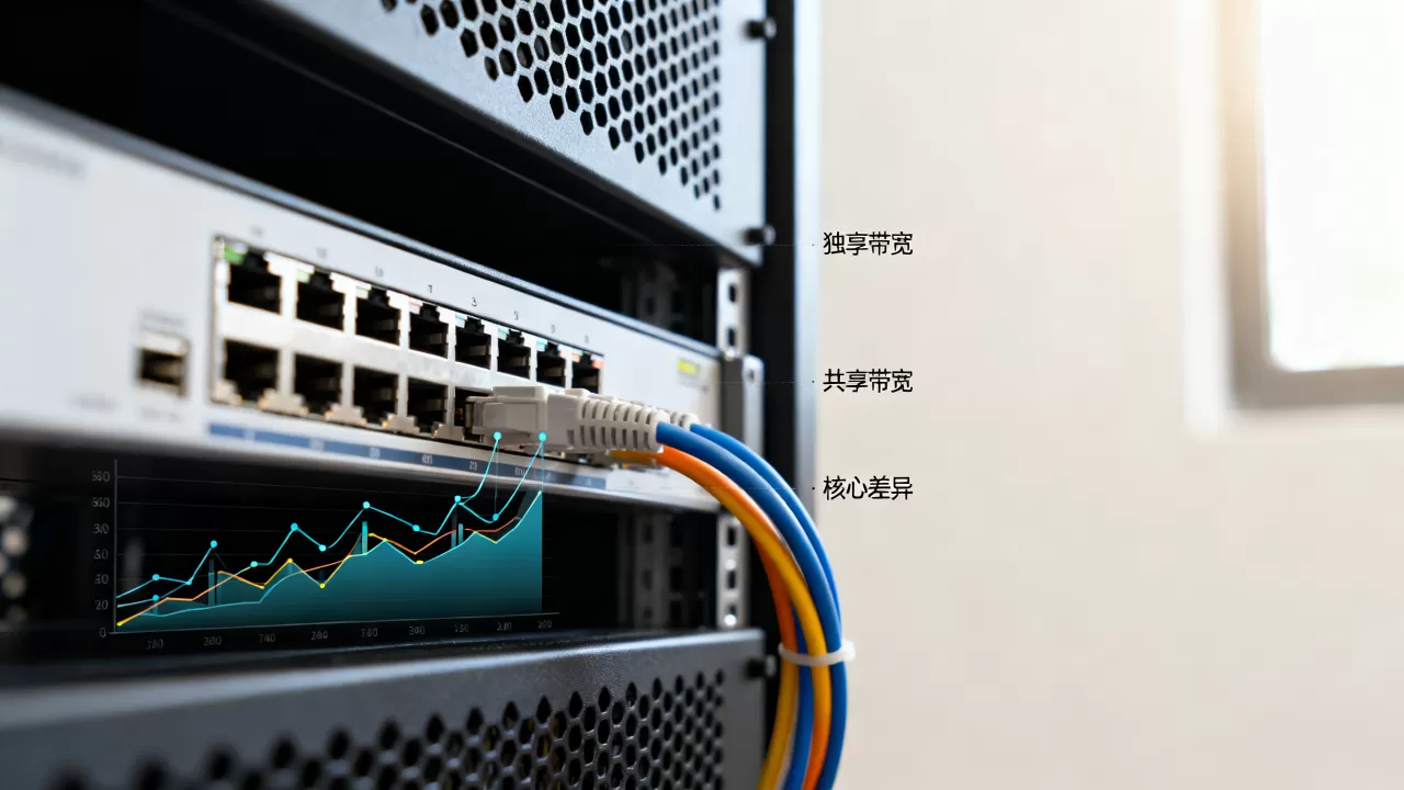 独享带宽和共享带宽之间有什么核心不同?哪个更适合服务器使用 独享带宽和共享带宽之间有什么核心不同?哪个更适合服务器使用