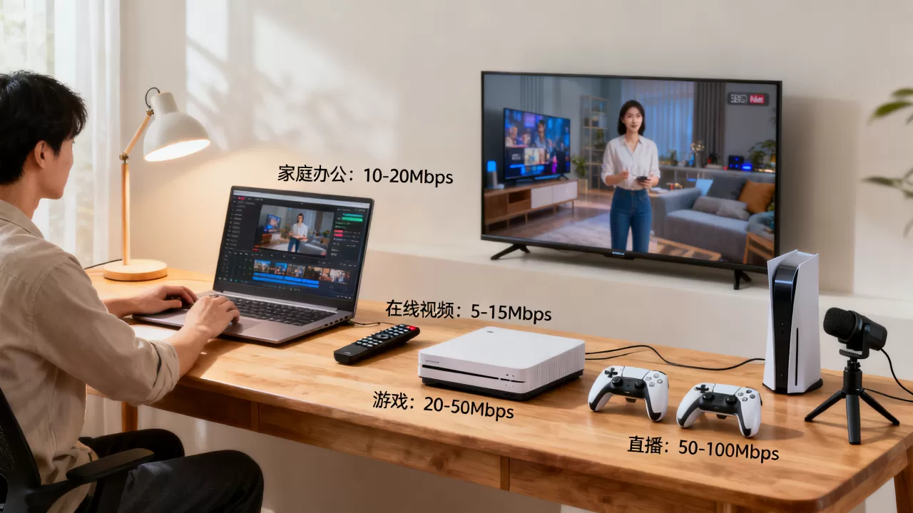 百兆带宽够不够用?不同业务类型需要多大带宽? 百兆带宽够不够用?不同业务类型需要多大带宽?