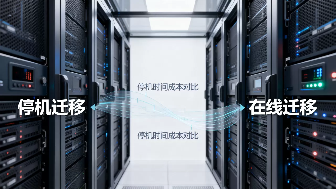 停机迁移与在线迁移哪个业务代价更高?迁移方案停机时间成本对比 停机迁移与在线迁移哪个业务代价更高?迁移方案停机时间成本对比