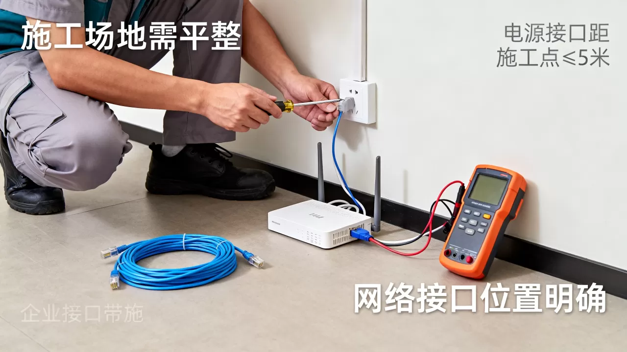 新装企业宽带入场施工条件有哪些？企业宽带安装施工条件自查要点
