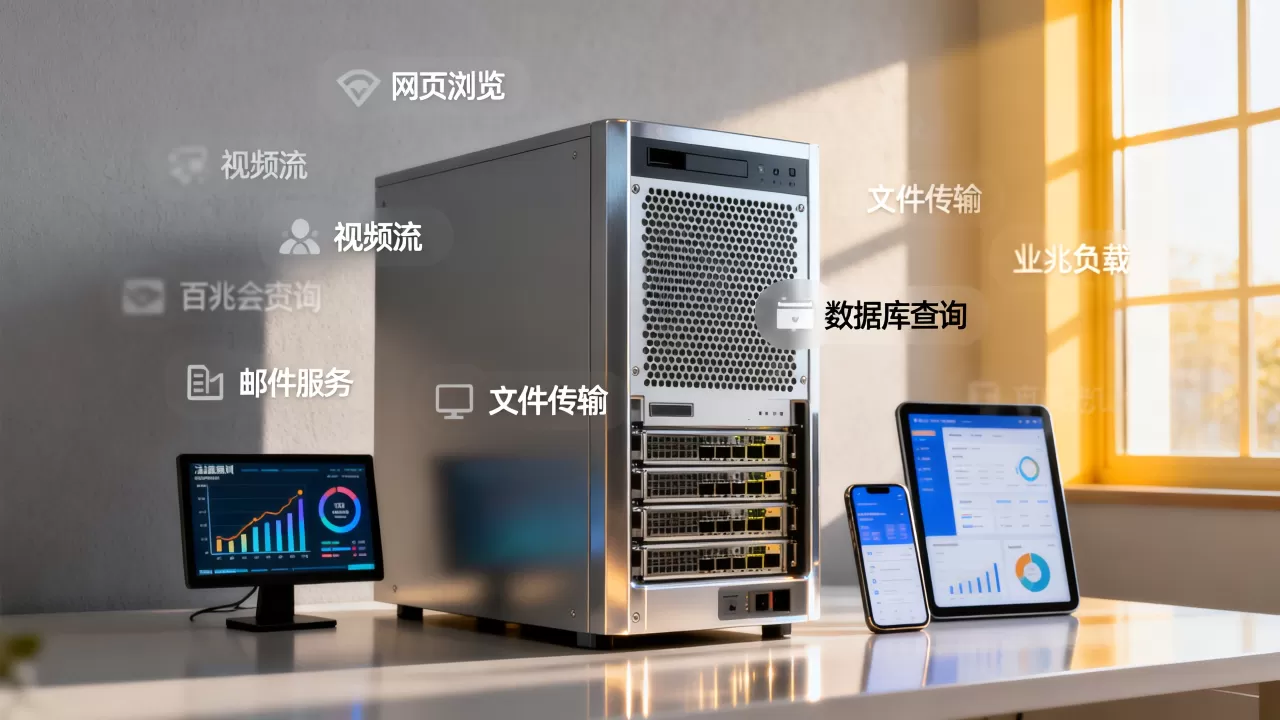 用百兆带宽服务器能承接哪些业务负载，带宽够用吗？