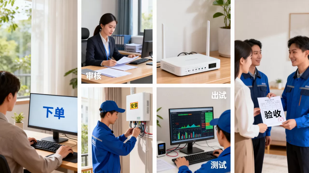 带宽开通流程有哪些关键节点？从下单到验收要多久