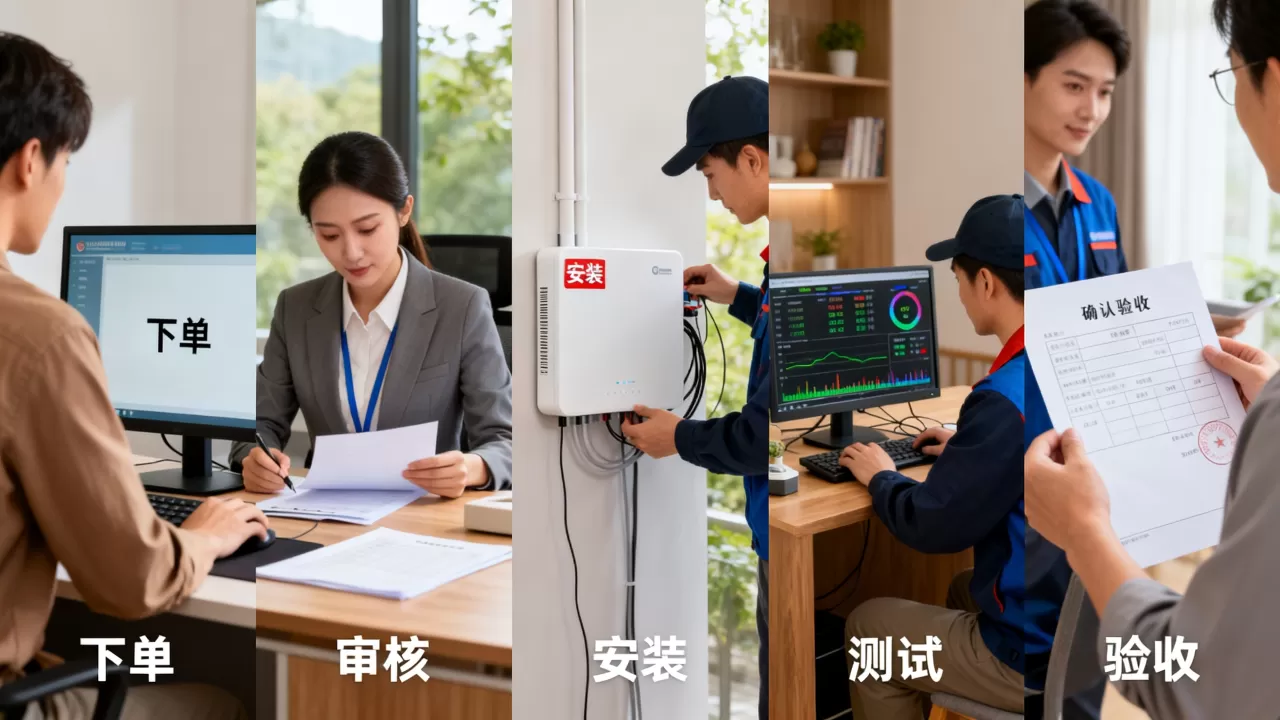 带宽开通流程有哪些关键节点？从下单到验收要多久