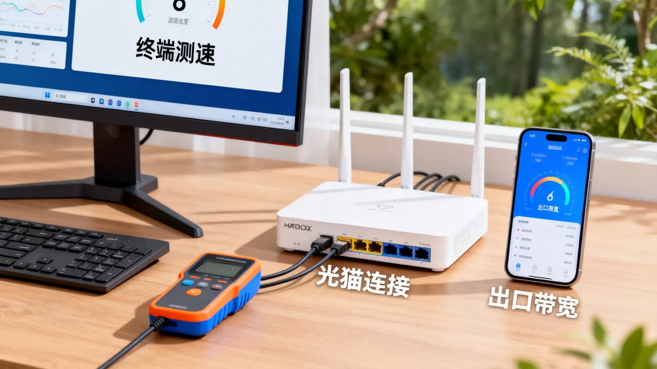网速长期不达标怎么排查,终端到出口全链路? 网速长期不达标怎么排查,终端到出口全链路?