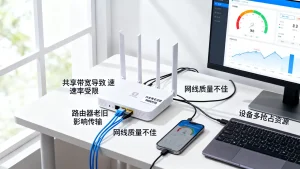 带宽跑不满是不是共享带宽？宽带跑不满原因与解决方法