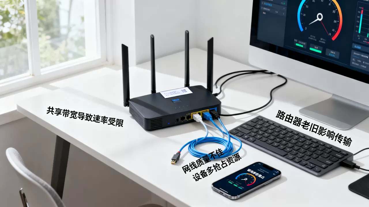 带宽跑不满是不是共享带宽?宽带跑不满原因与解决方法 带宽跑不满是不是共享带宽?宽带跑不满原因与解决方法