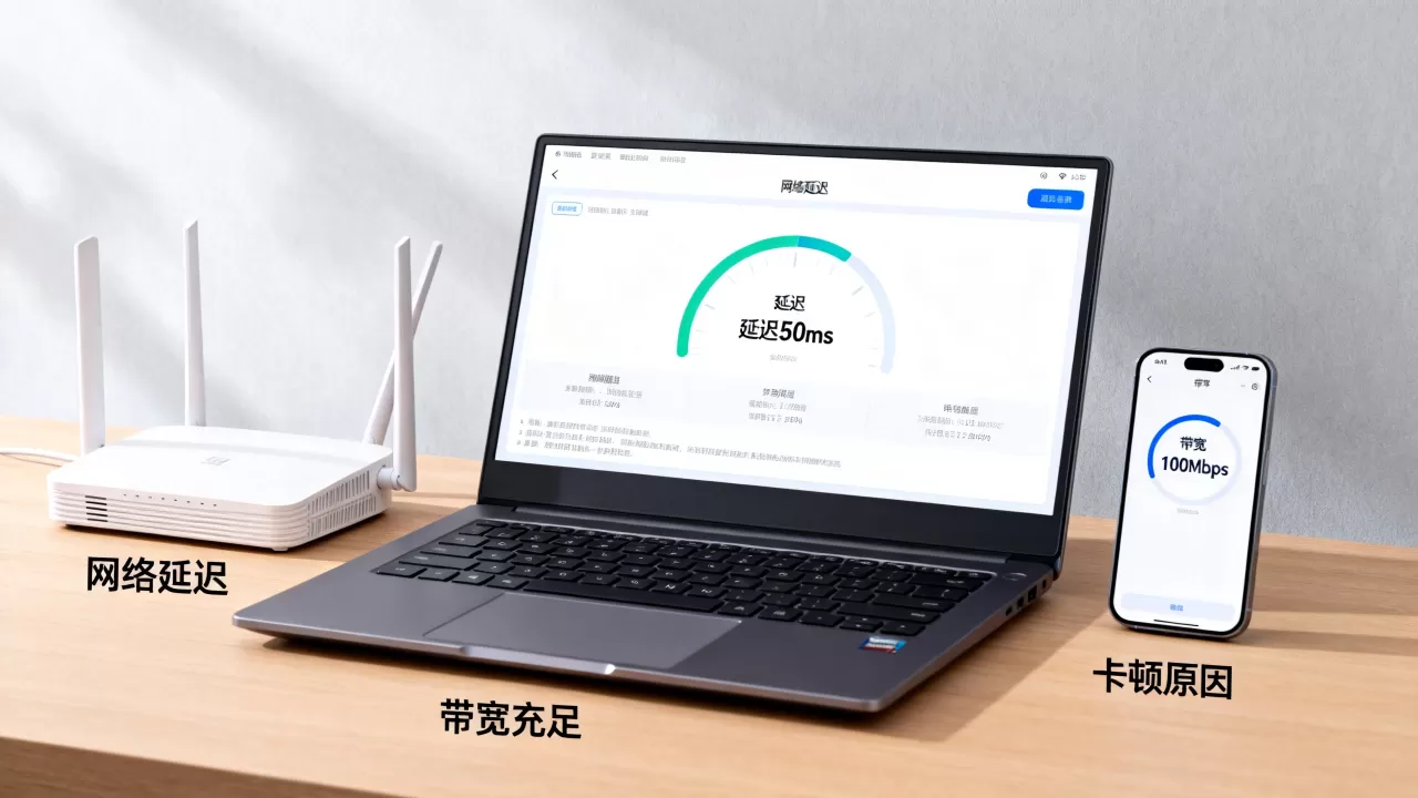 带宽充足却卡顿，问题出在哪？网络延迟，宽带够用还是慢