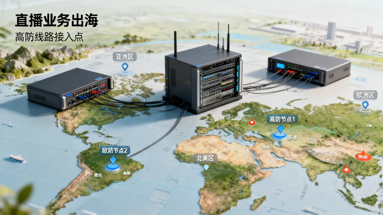 直播业务出海时高防线路按区域怎么选接入点,海外高防节点推荐 直播业务出海时高防线路按区域怎么选接入点,海外高防节点推荐
