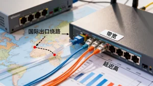 出口绕路延迟高，加带宽为什么没用？国际出口绕路和带宽有关系吗