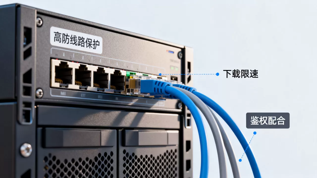高防线路保护下载业务时限速与鉴权怎么配合?高防下载限速鉴权 高防线路保护下载业务时限速与鉴权怎么配合?高防下载限速鉴权