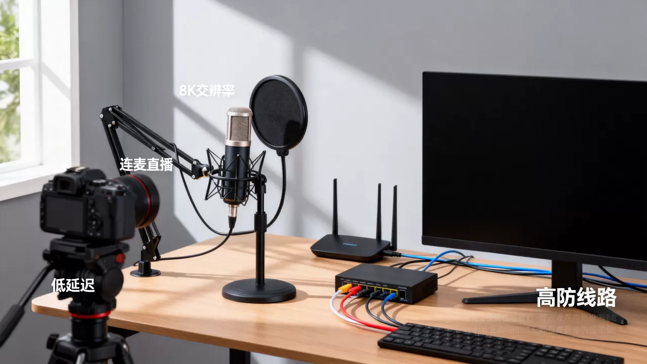 连麦直播场景的高防线路低延迟要求怎么提,有哪些方法? 连麦直播场景的高防线路低延迟要求怎么提,有哪些方法?