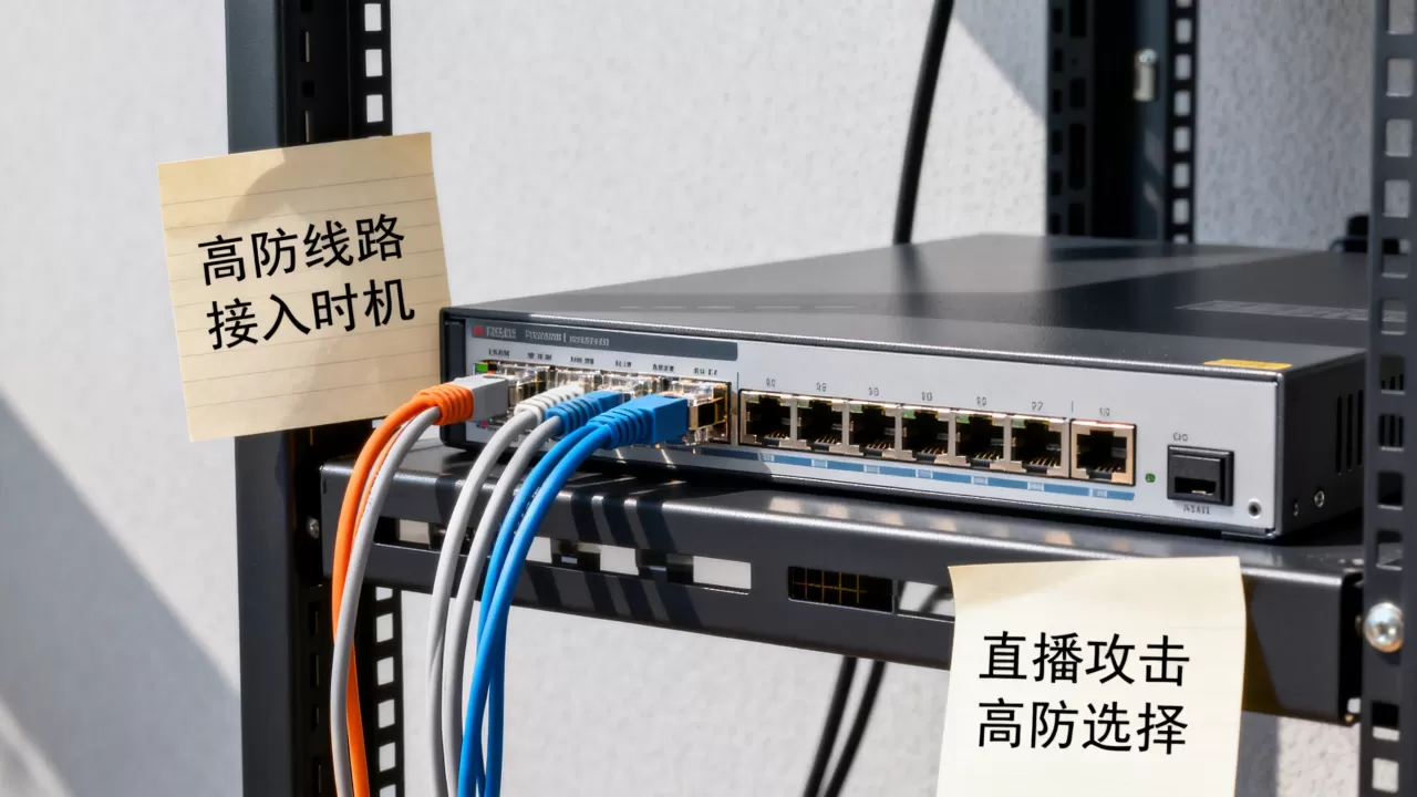 开播就被打的直播间怎么定高防线路接入时机，直播被攻击高防怎么选