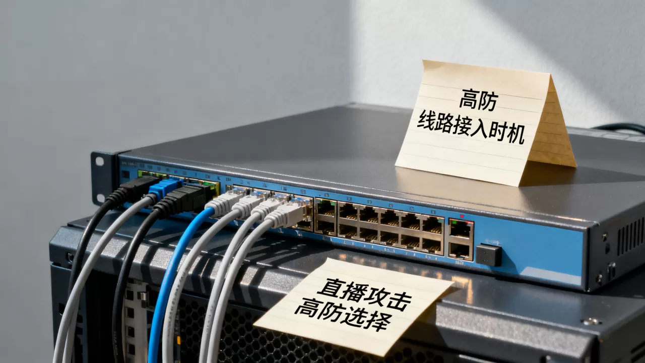 开播就被打的直播间怎么定高防线路接入时机，直播被攻击高防怎么选