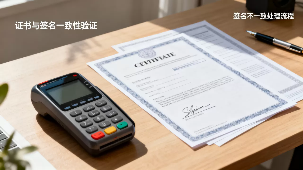 高防线路接入支付网关时证书与签名怎么保持一致，签名不一致怎么办？