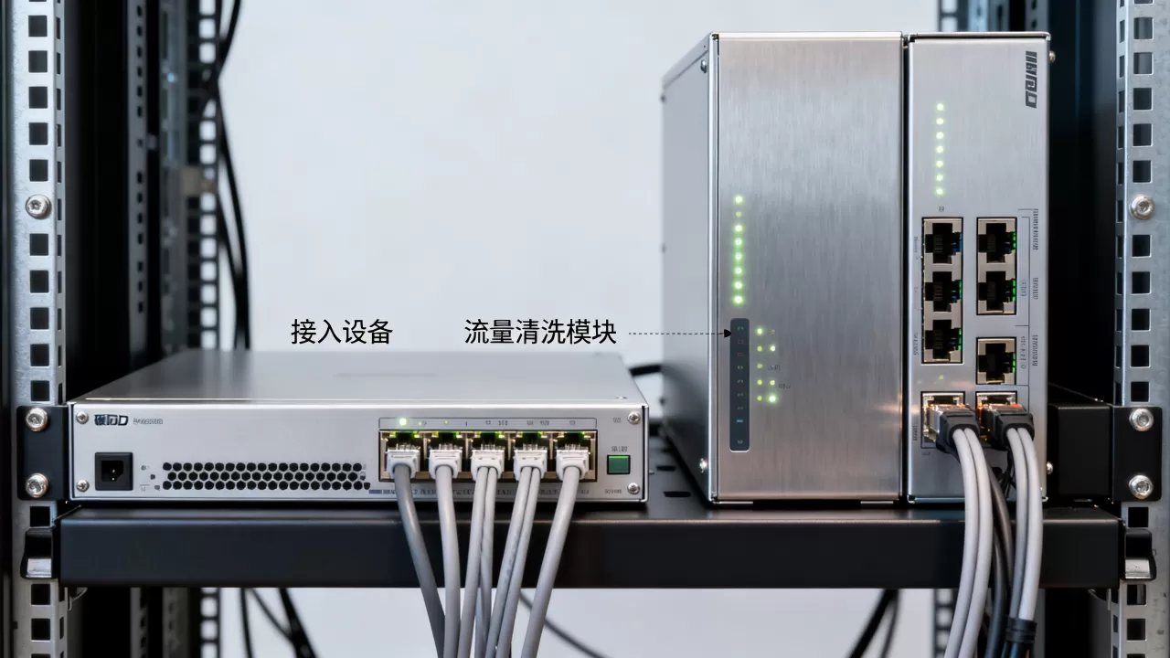 接入设备怎样参与硬防机房的第一层流量判断，硬防机房流量清洗原理是什么