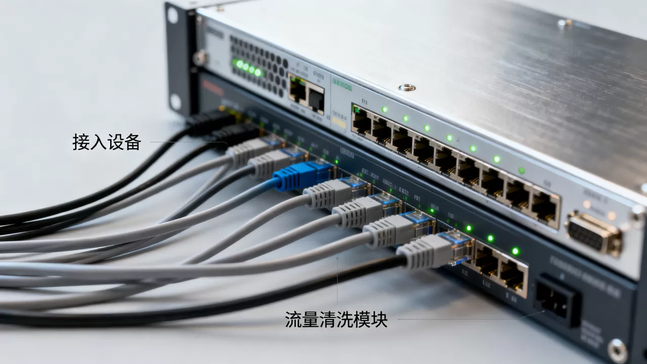 接入设备怎样参与硬防机房的第一层流量判断，硬防机房流量清洗原理是什么