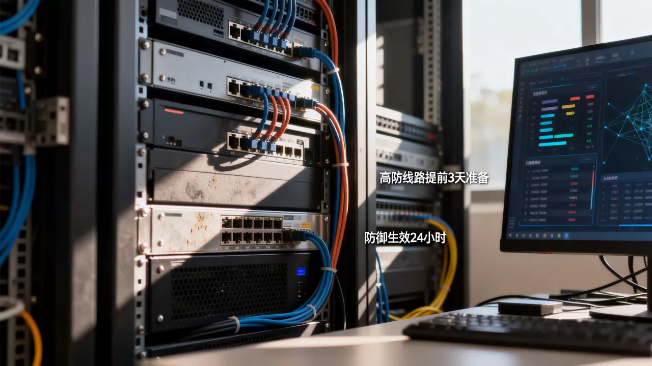 新区开服就被打时高防线路提前几天准备合适，服务器防御多久生效靠谱