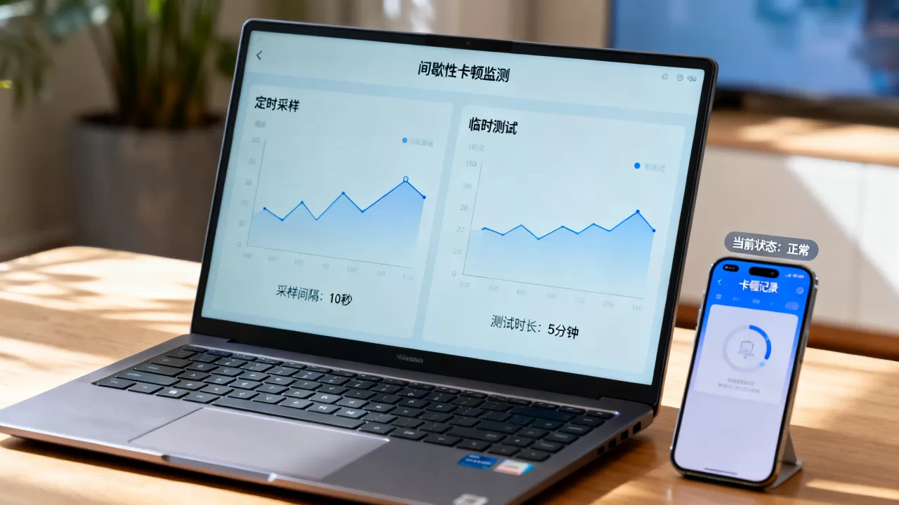 间歇性卡顿怎么抓？定时采样比临时测更有用吗