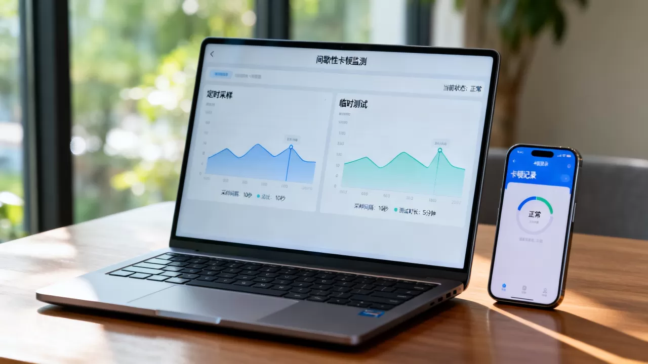 间歇性卡顿怎么抓？定时采样比临时测更有用吗