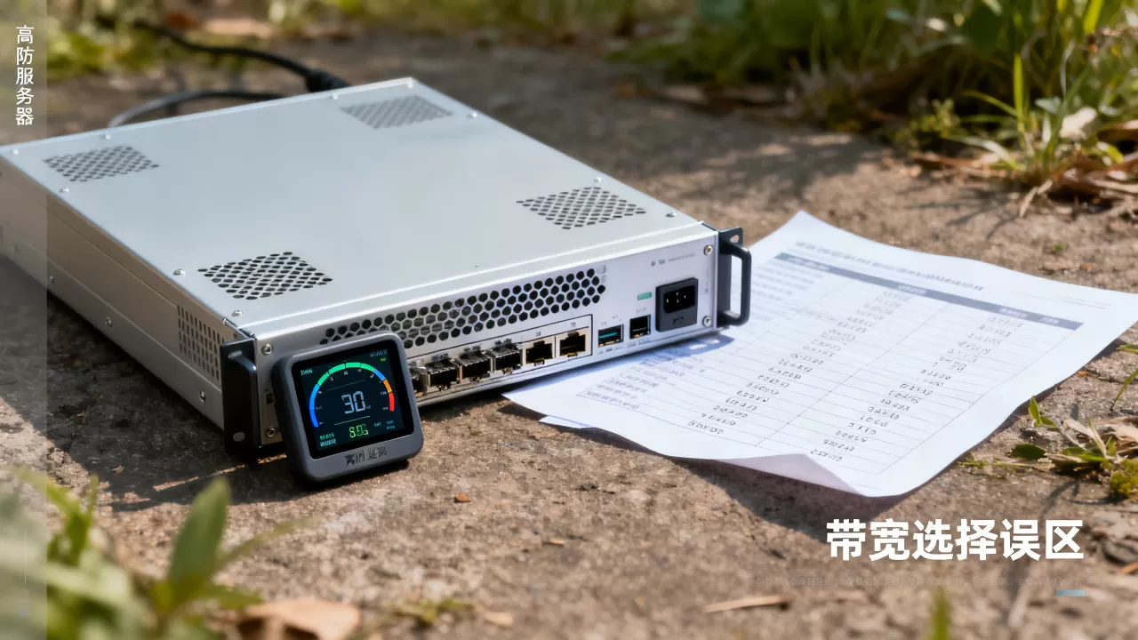 高防服务器带宽多少合适？新手常忽略的带宽选择误区