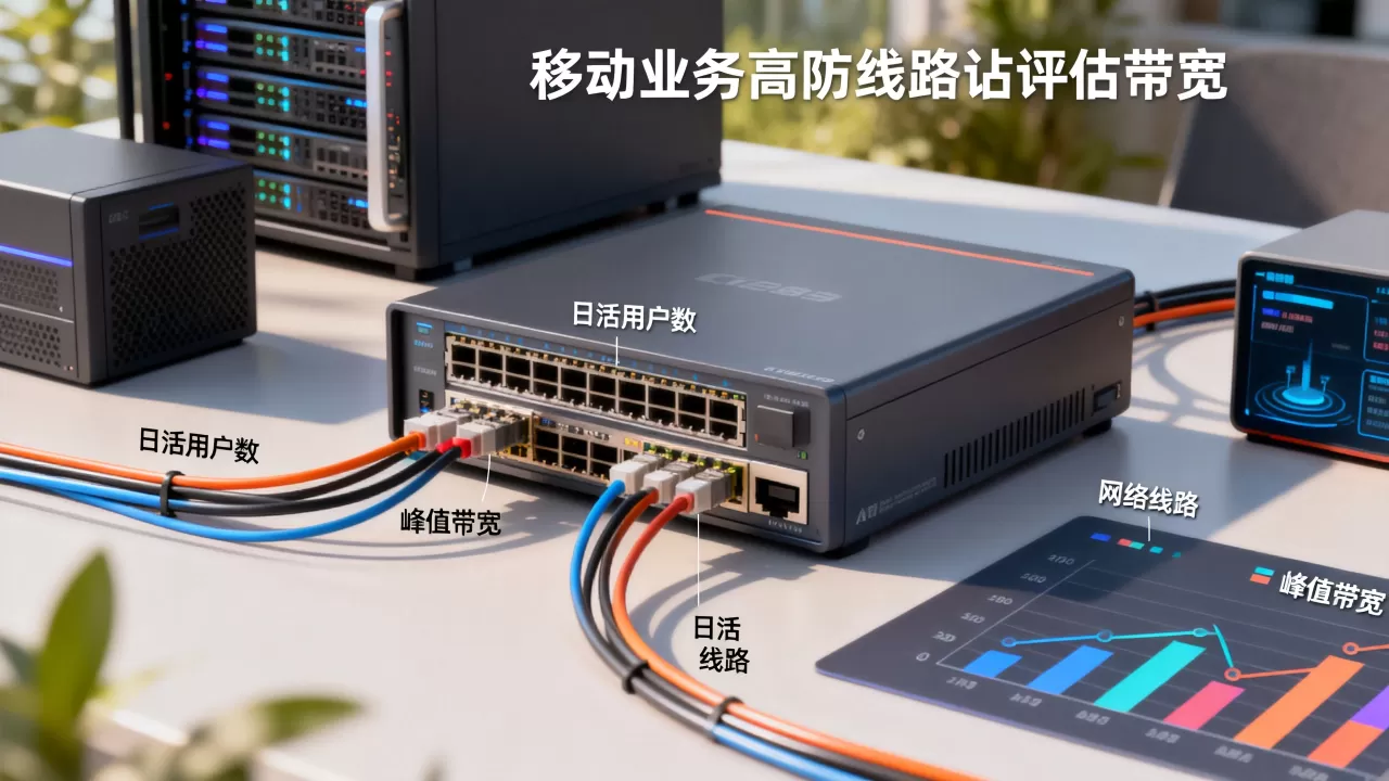 移动业务上高防线路如何评估带宽?按日活与峰值带宽评估 移动业务上高防线路如何评估带宽?按日活与峰值带宽评估