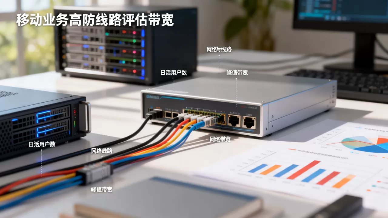 移动业务上高防线路如何评估带宽?按日活与峰值带宽评估 移动业务上高防线路如何评估带宽?按日活与峰值带宽评估