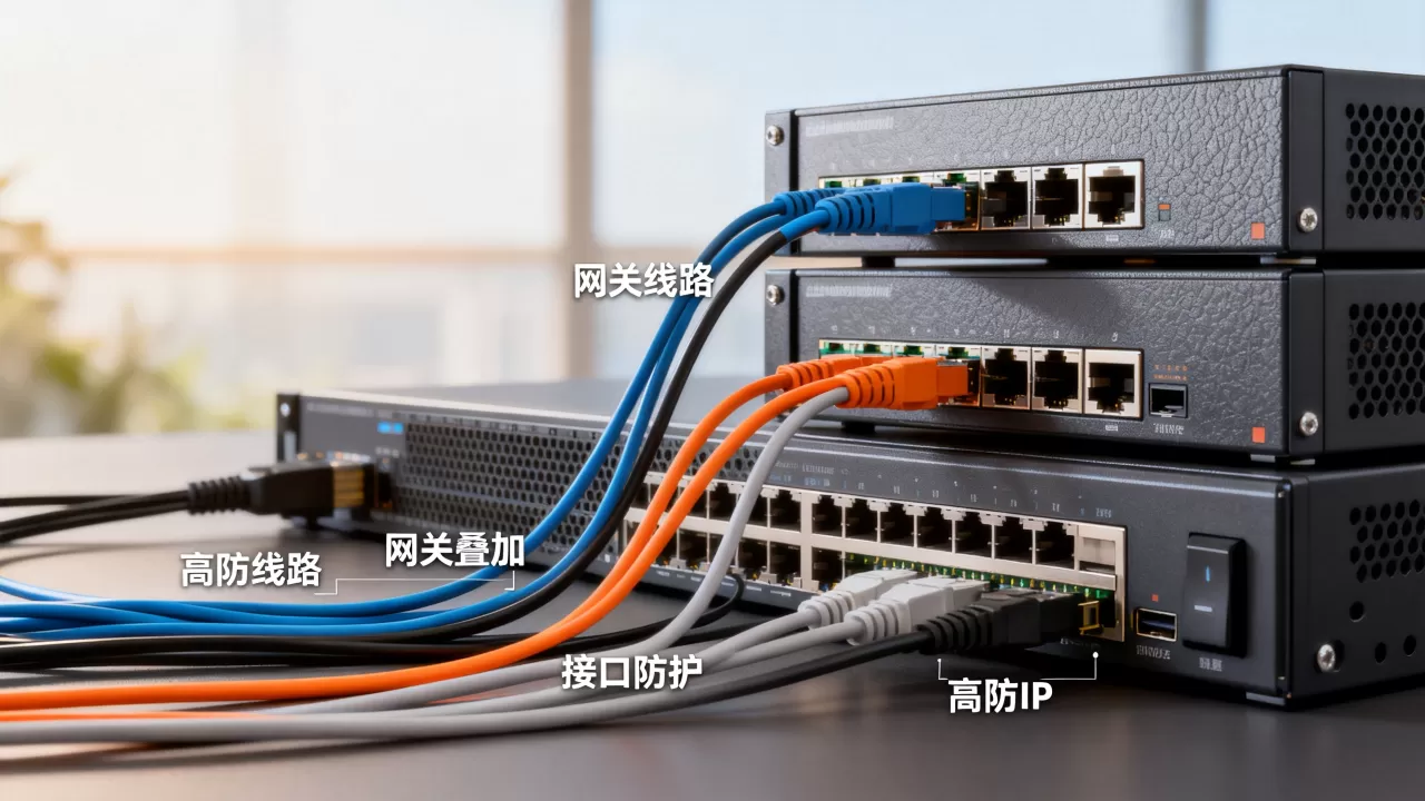 高防线路与网关叠加后接口防护职责怎么分?高防IP怎么防护 高防线路与网关叠加后接口防护职责怎么分?高防IP怎么防护