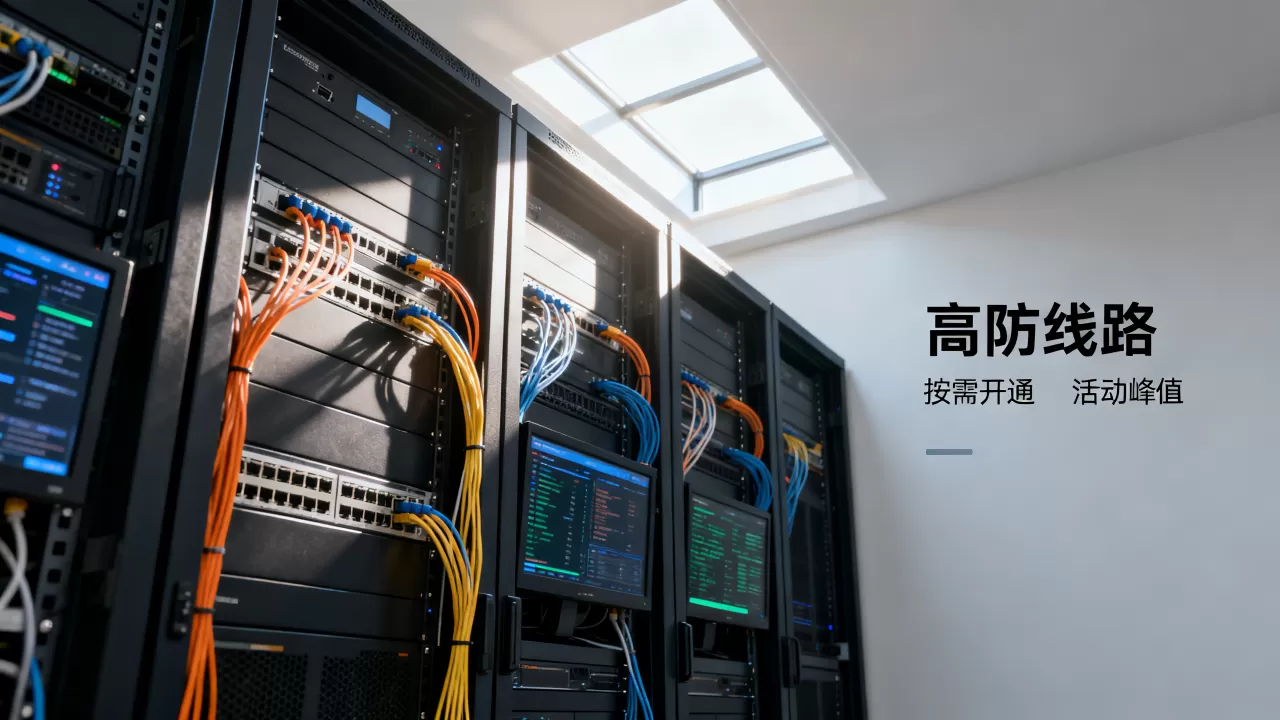 常年推广网站活动峰值高防线路怎么按需开？按需开高防多少钱？