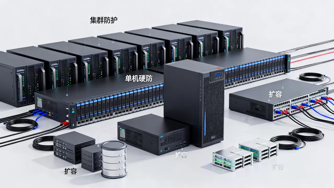 扩容便利性上集群防护比单机硬防更有余地吗,怎么选? 扩容便利性上集群防护比单机硬防更有余地吗,怎么选?