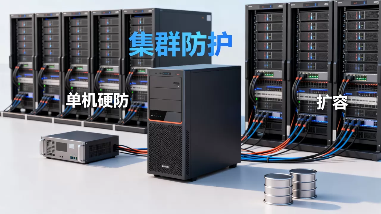 扩容便利性上集群防护比单机硬防更有余地吗,怎么选? 扩容便利性上集群防护比单机硬防更有余地吗,怎么选?