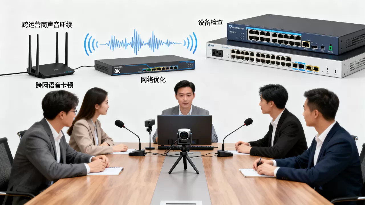 会议系统跨运营商参会方声音断续怎么办,跨网视频会议语音卡顿如何解决? 会议系统跨运营商参会方声音断续怎么办,跨网视频会议语音卡顿如何解决?