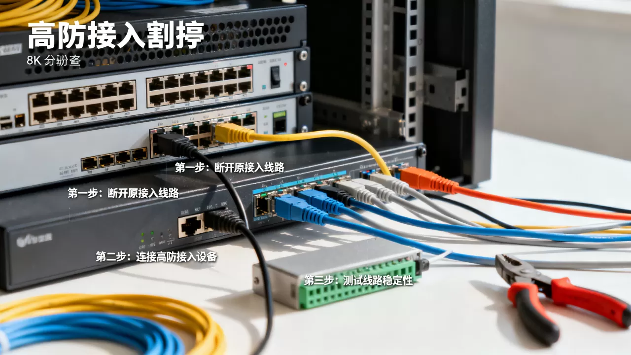 不动源站只换高防接入的割接顺序是什么，高防接入割接步骤顺序