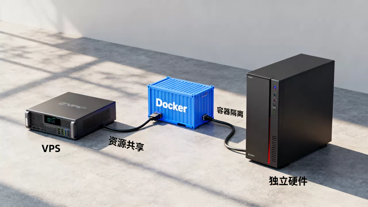 容器部署在VPS上相比物理机有何不同?Docker容器VPS部署优缺点 容器部署在VPS上相比物理机有何不同?Docker容器VPS部署优缺点