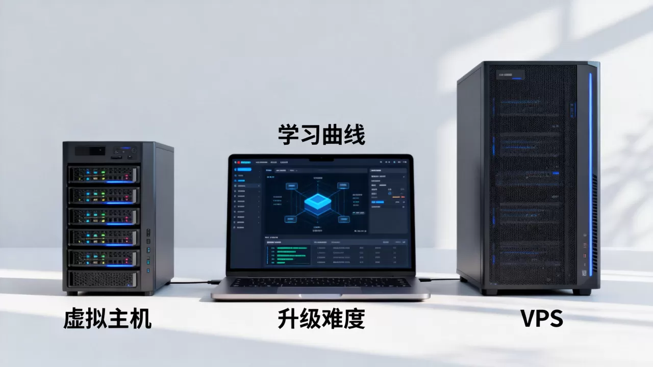 从虚拟主机过渡到VPS的学习曲线怎样，虚拟主机升级VPS难吗