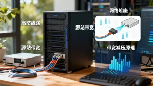 高防线路能缓解源站带宽压力吗？高防服务器带宽减压原理