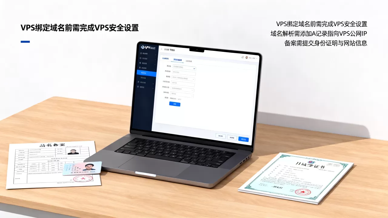 给 VPS 绑定域名前需要完成哪些设置，域名解析与备案怎么操作？