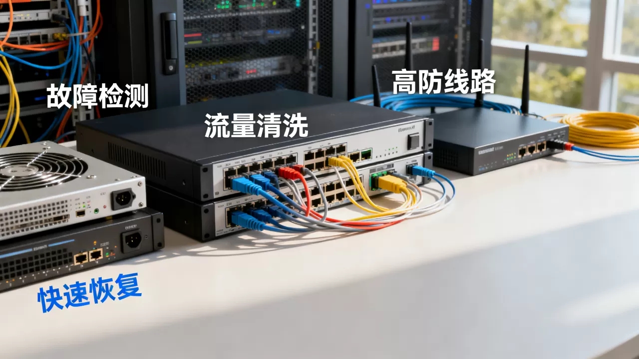 如何从故障处理流程看高防线路的价值，高防线路有哪些优势？