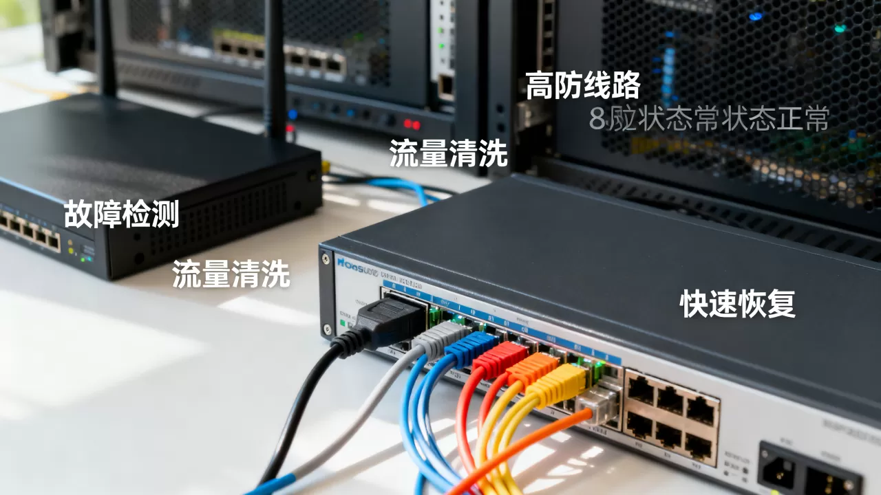 如何从故障处理流程看高防线路的价值，高防线路有哪些优势？