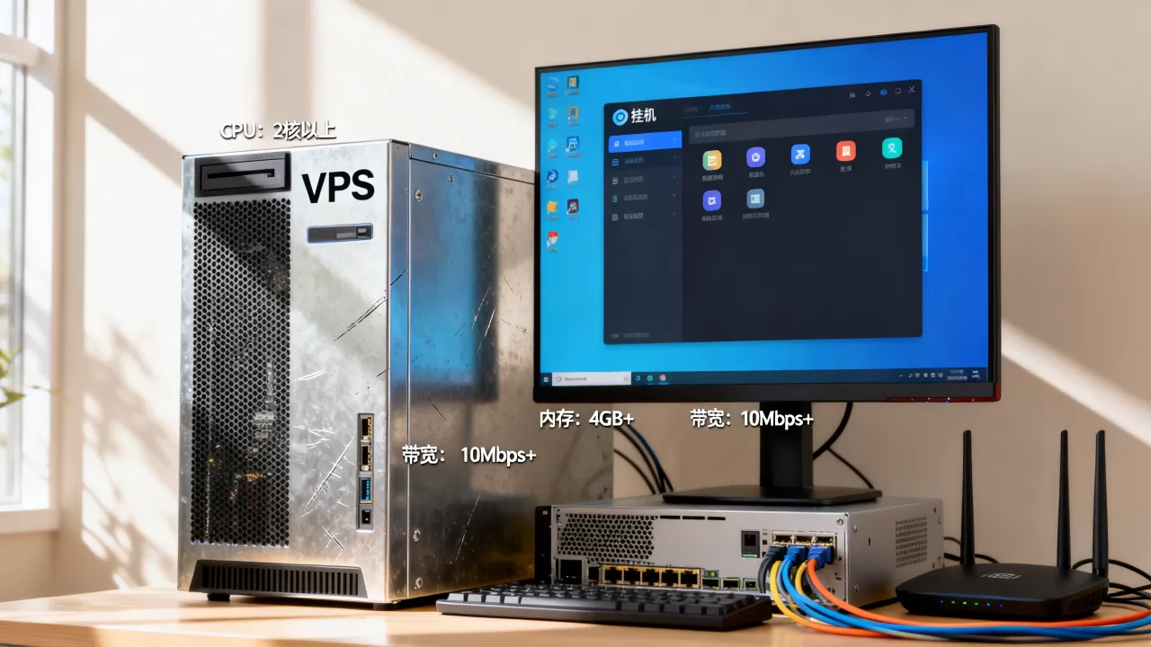 挂机类应用对VPS的持续运行有啥要求，挂机宝VPS需要什么配置
