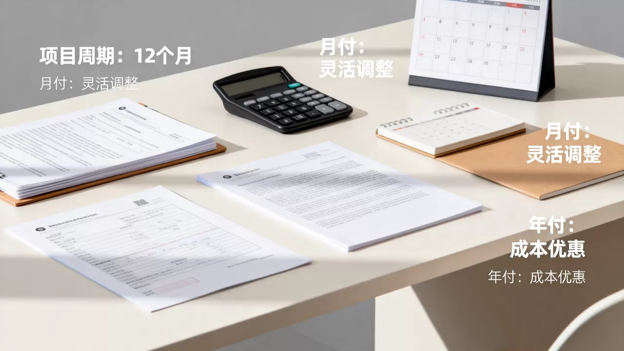 项目周期不同,月付年付怎么选?,长期项目选月付还是年付? 项目周期不同,月付年付怎么选?,长期项目选月付还是年付?