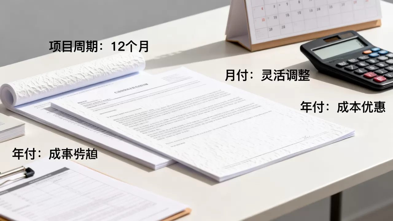 项目周期不同,月付年付怎么选?,长期项目选月付还是年付? 项目周期不同,月付年付怎么选?,长期项目选月付还是年付?