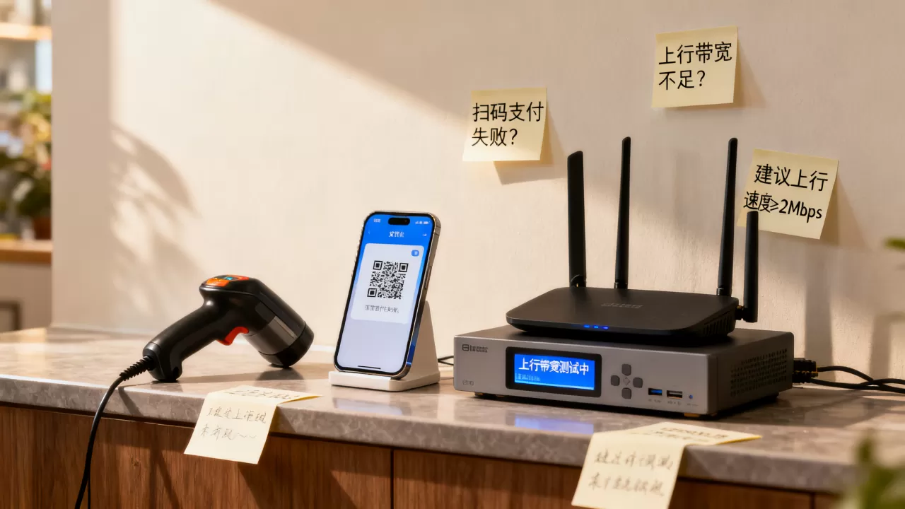 门店扫码支付失败是上行带宽不够吗,店铺网络上行速度多少够用 门店扫码支付失败是上行带宽不够吗,店铺网络上行速度多少够用