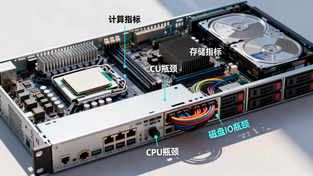 服务器监控指标里计算与存储谁关键？服务器性能瓶颈是CPU还是磁盘IO